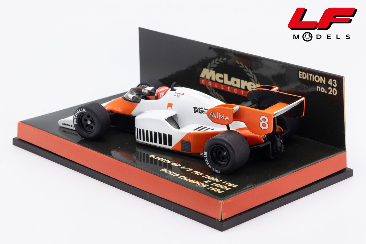 modellino mclaren mp4/2 world champion niki lauda minichamps 1:43 vista posteriore