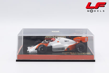 modellino mclaren mp4/2 world champion niki lauda minichamps 1:43 vista teca