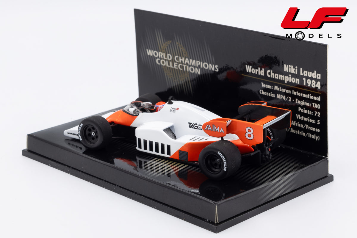 modellino mclaren mp4/2 world champion niki lauda minichamps 1:43 vista posteriore