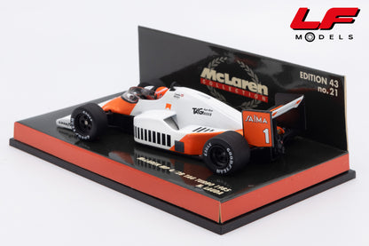 modellino mclaren mp4/2b lauda minichamps 1:43 vista posteriore