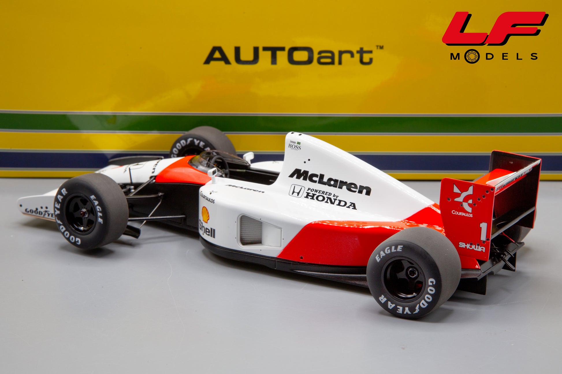modellino mclaren mp4/6 autoart 1:18