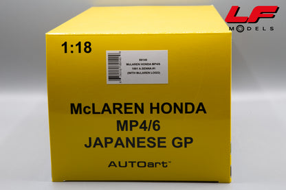 modellino mclaren mp4/6 autoart 1:18