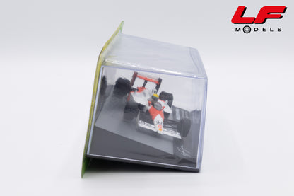 modellino mclaren mp4/4 san marino gp ayrton senna edicola 1:43 F1BRACOL001-51589 vista frontale