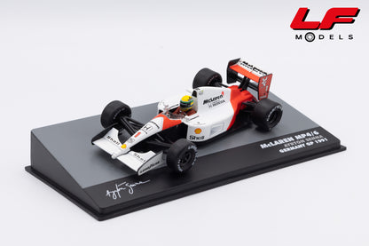 modellino mclaren MP4/6 germany gp ayrton senna edicola 1:43 F1BRACOL003-33066 vista frontale