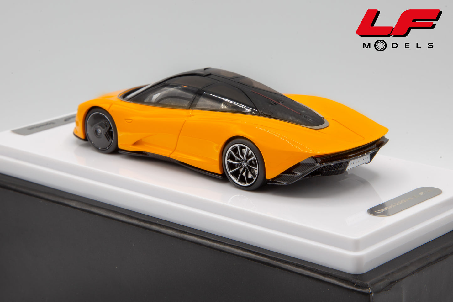 modellino mclaren speedtail tecnomodel 1:43 posteriore