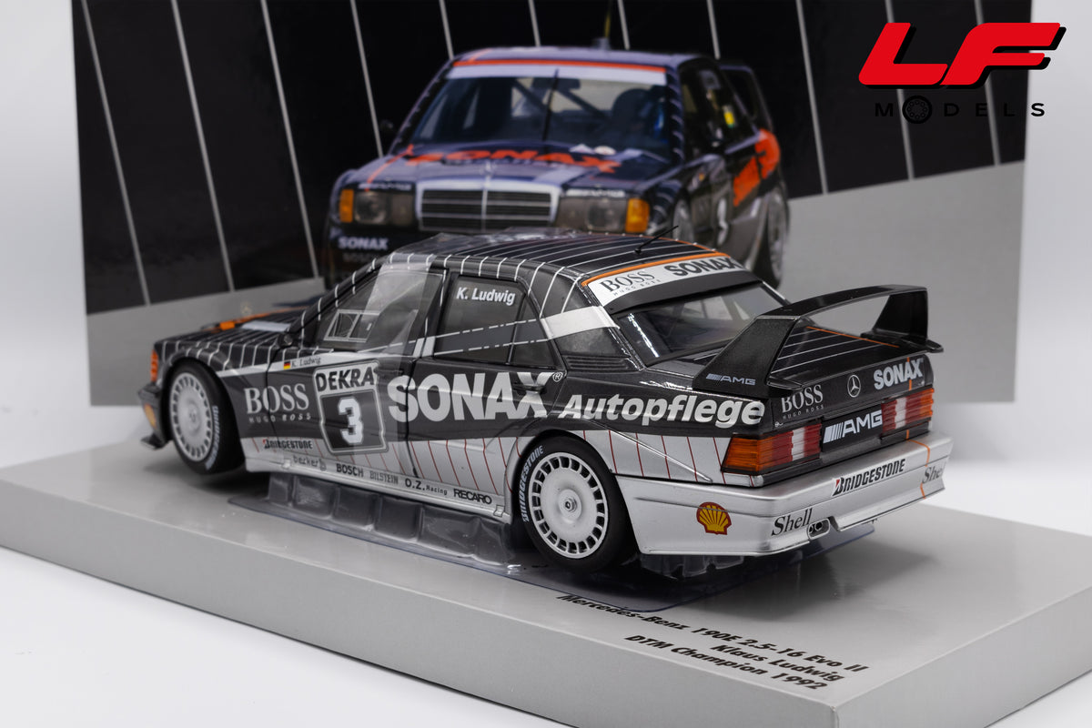 modellino mercedes 190 evo2 dtm werk83 1:18 W18041001C vista posteriore