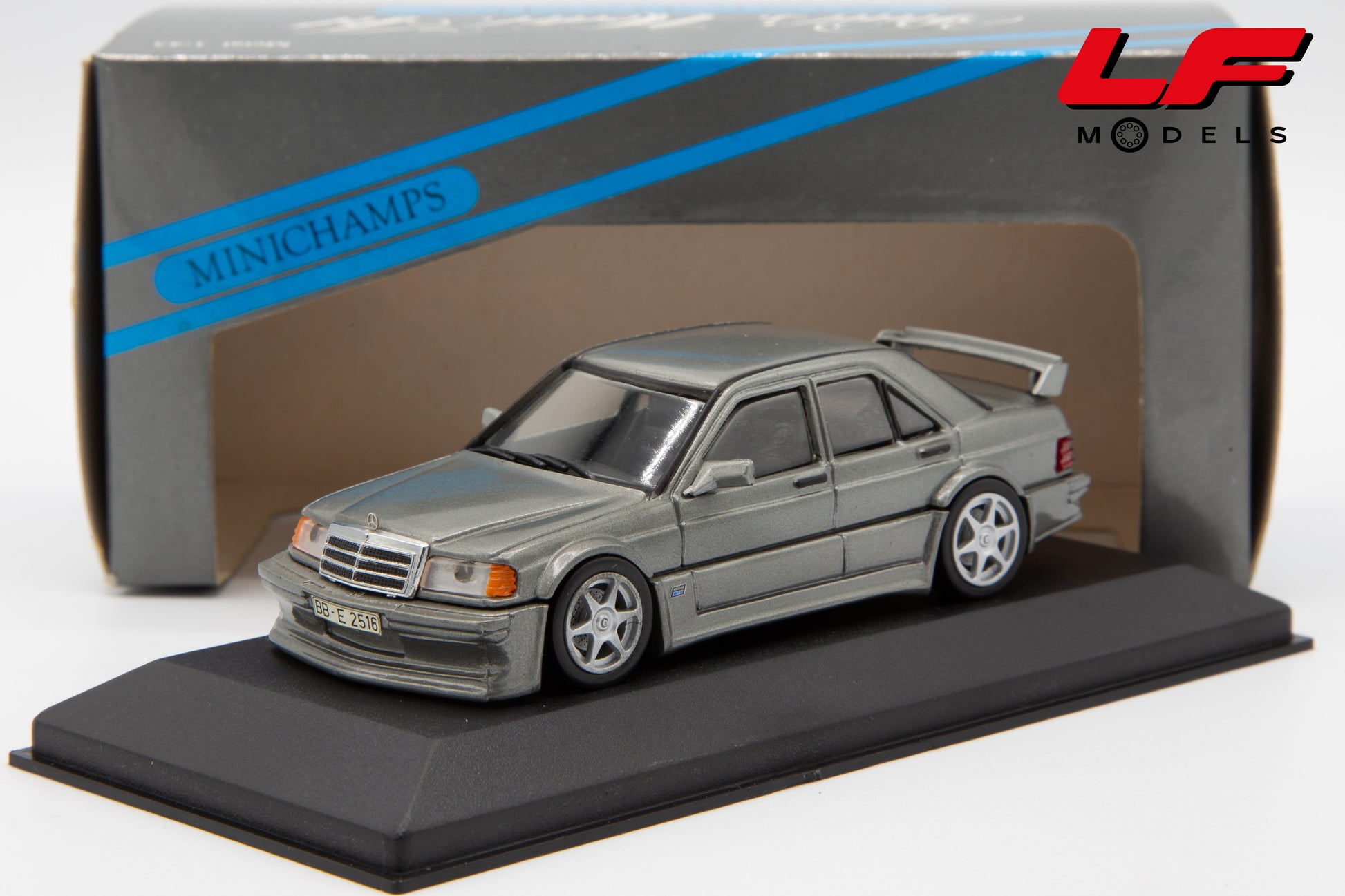 modellino mercedes 190 evo 1 minichamps 1:43 frontale
