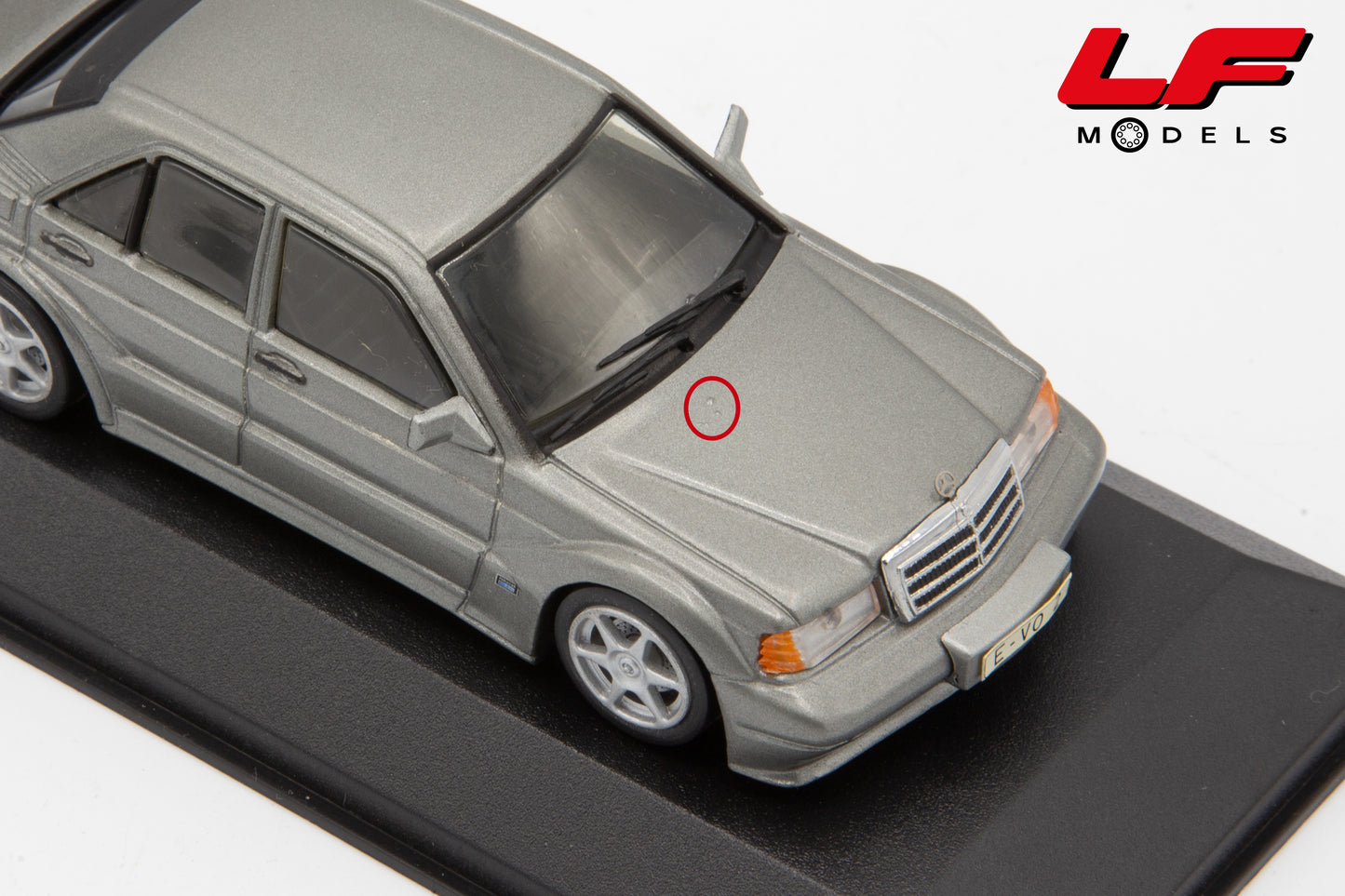 modellino mercedes 190 evo 2 minichamps 1:43 difetto
