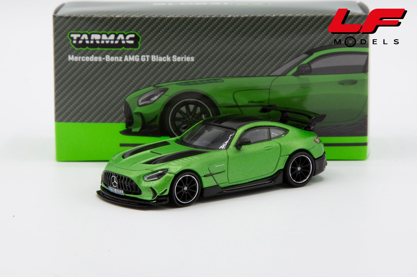modellino mercedes amg gt tarmac 1:64 T64G-042-GR vista frontale
