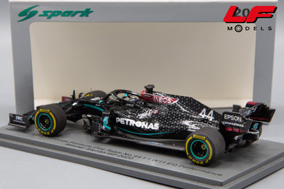 modellino mercedes f1 w11 spark 1:43 posteriore