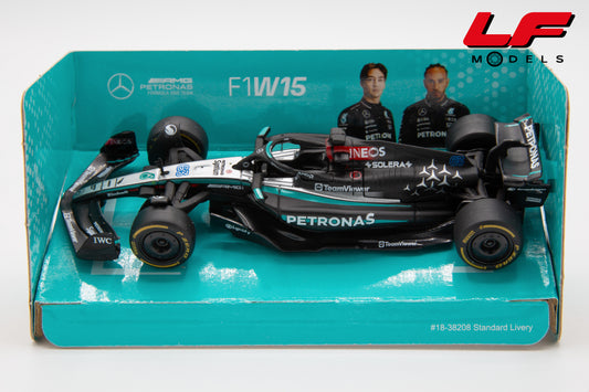 modellino mercedes f1 w15 burago 1:43 frontale