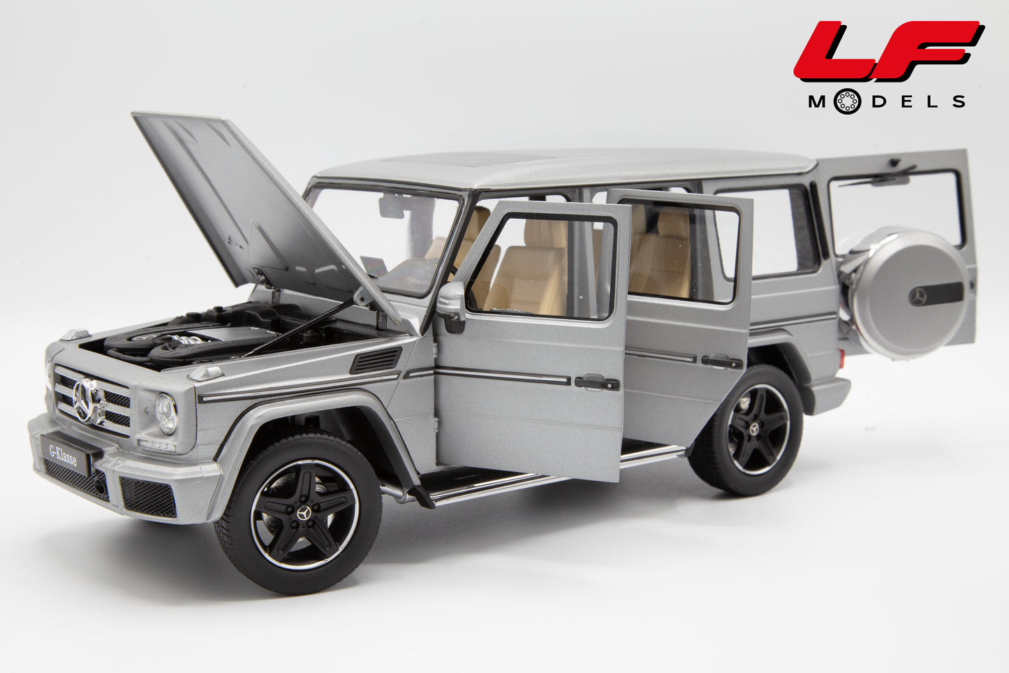 I-SCALE MERCEDES G-CLASS W463 2015 SILVER 1:18
