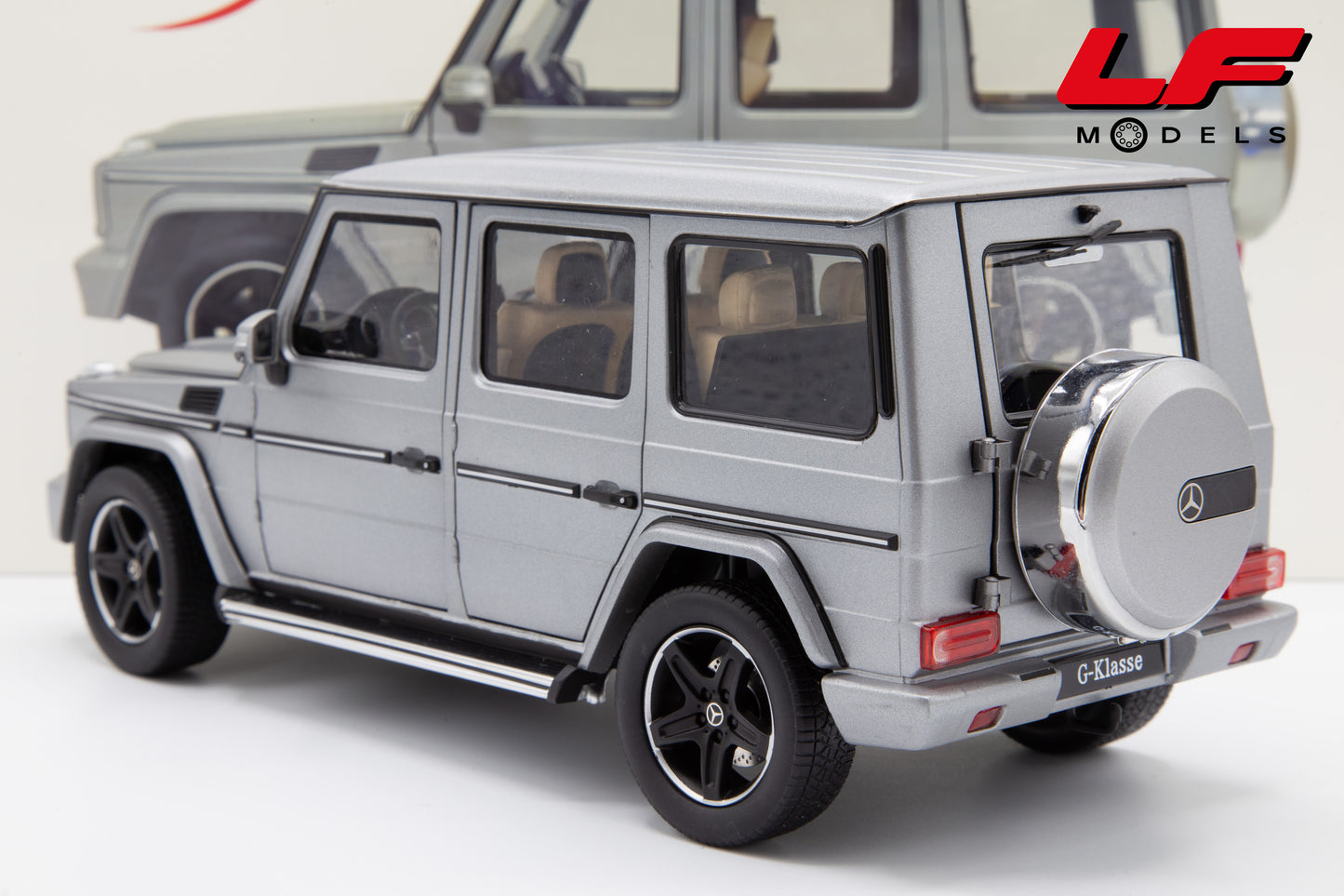 I-SCALE MERCEDES G-CLASS W463 2015 SILVER 1:18
