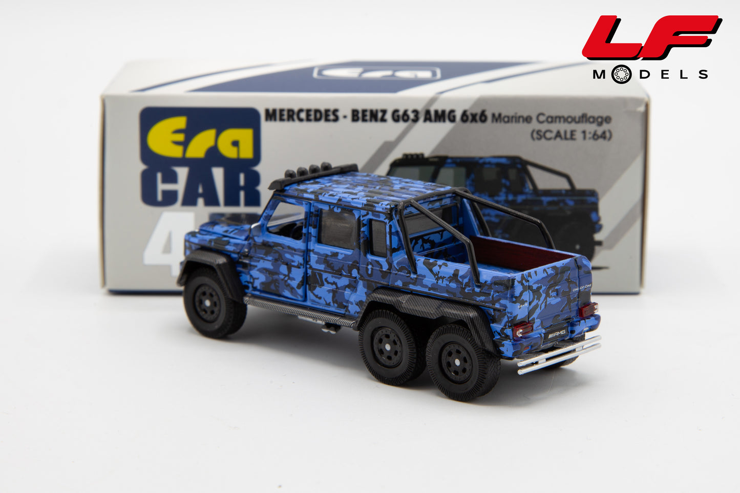 modellino mercedes g63 6x6 era car 1:64 posteriore