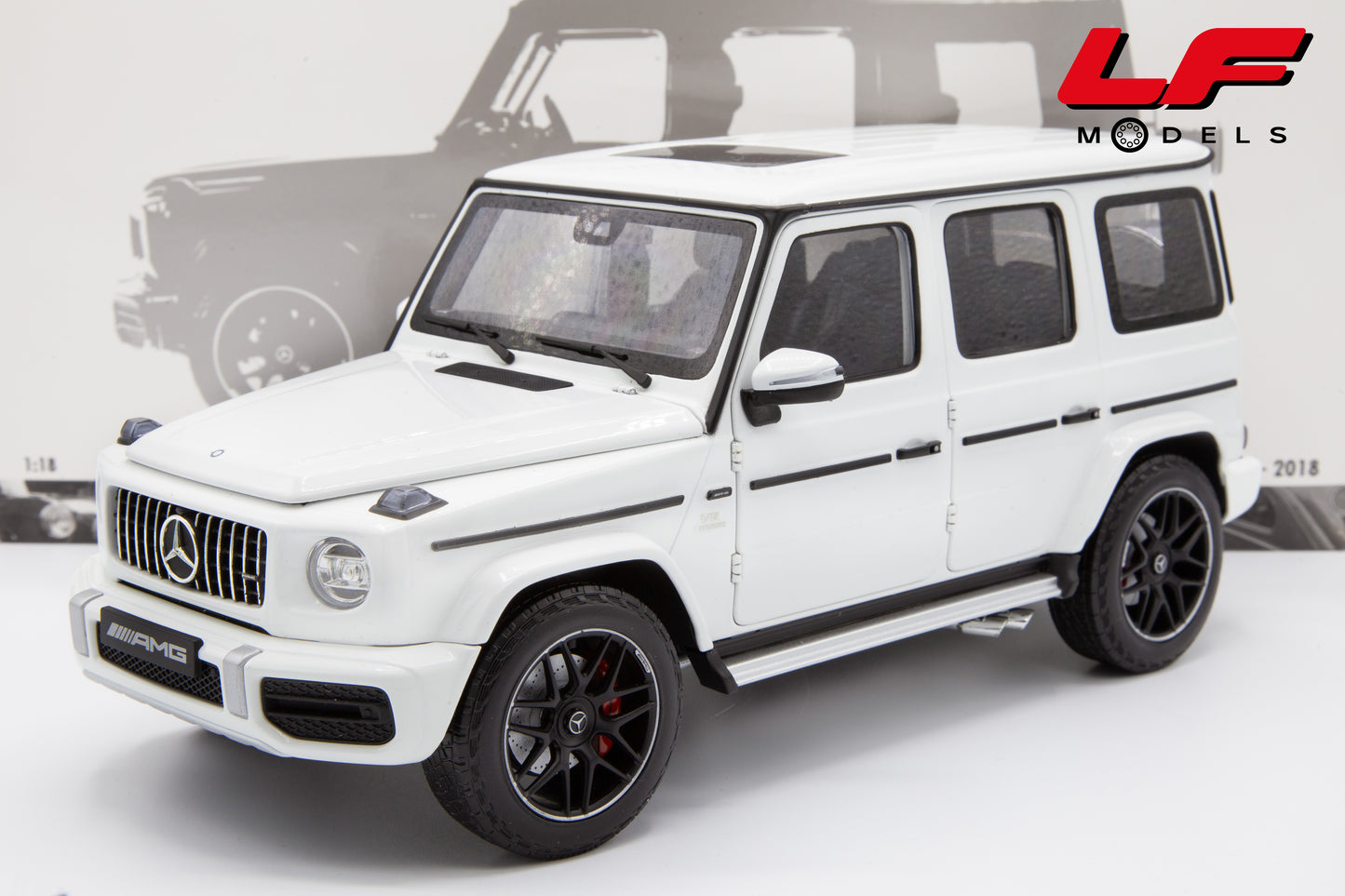 modellino mercedes g63 minichamps 1:18 frontale