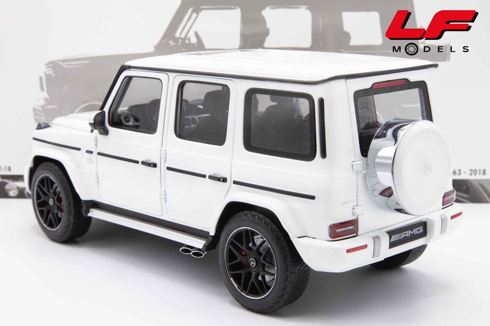 modellino mercedes g63 minichamps 1:18 posteriore