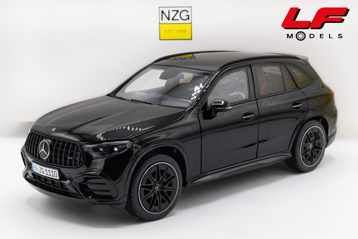modellino mercedes glc 63 amg nero nzg 1:18 111000050 vista frontale