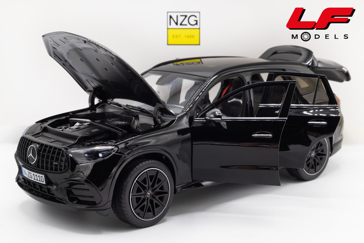 modellino mercedes glc 63 amg nero nzg 1:18 111000050 vista frontale