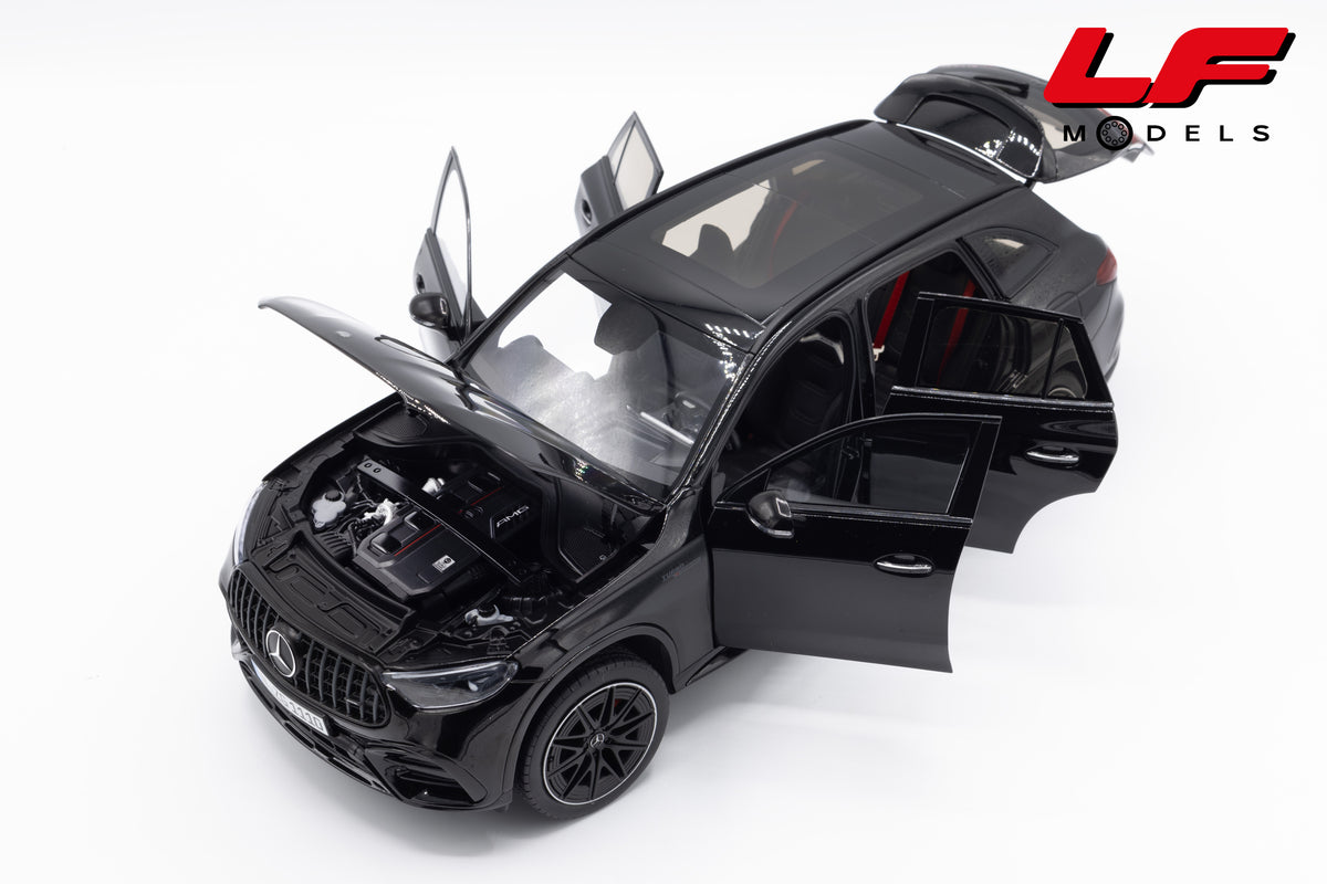 modellino mercedes glc 63 amg nero nzg 1:18 111000050 vista frontale