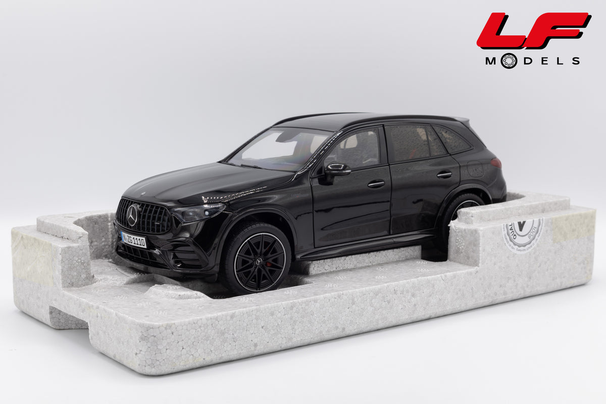modellino mercedes glc 63 amg nero nzg 1:18 111000050 vista frontale