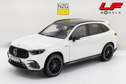 modellino mercedes glc 63 amg bianco nzg 1:18 111000040 vista frontale