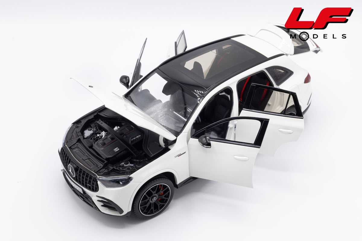 modellino mercedes glc 63 amg bianco nzg 1:18 111000040 vista frontale