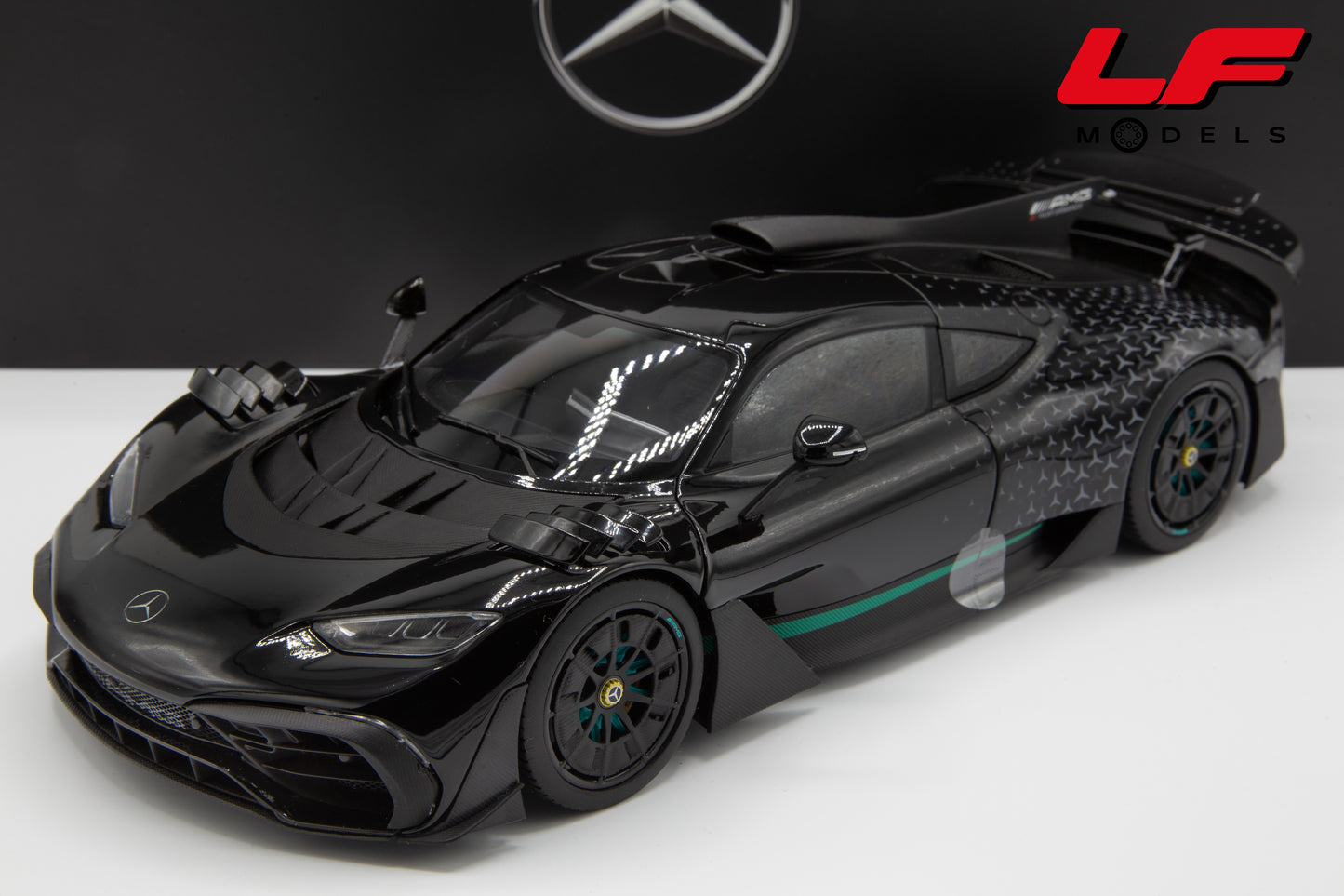 modellino mercedes one amg nzg 1:18 frontale