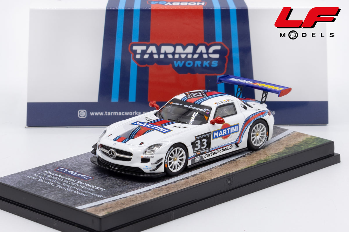 modellino mercedes sls 12h zandovoort taramc 1:64 T64-087-14ZDV33 vista frontale