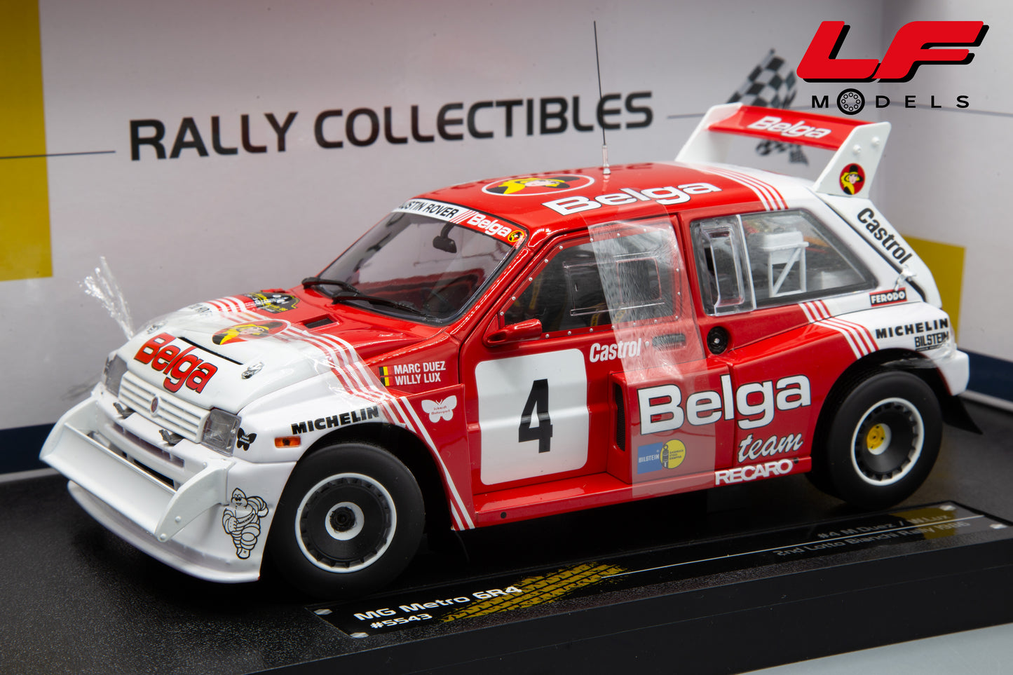 modellino mg metro 6r4 rally sunstar 1:18 05543 vista frontale