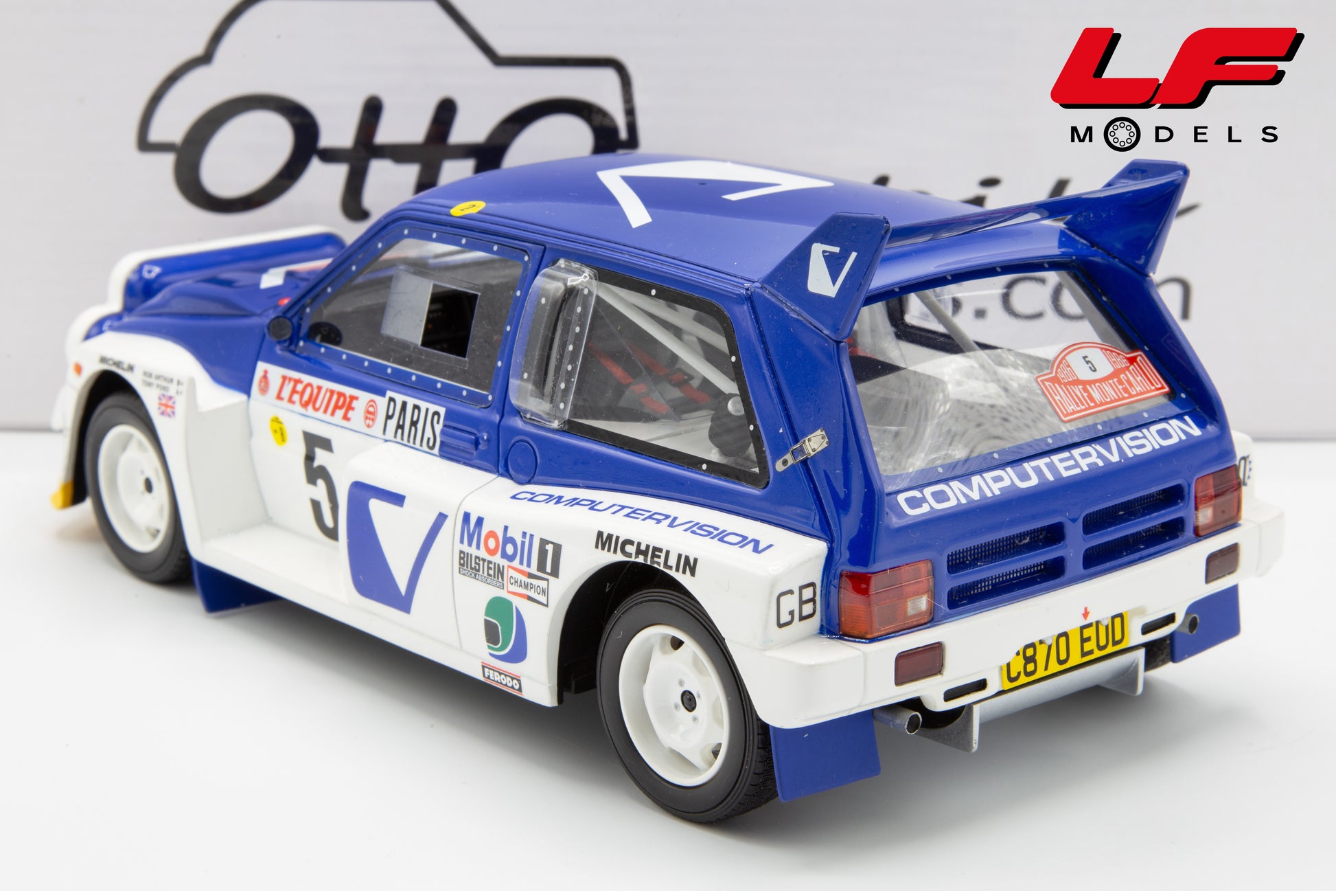 modellino mg metro 6r4 ottomobile 1:18 posteriore