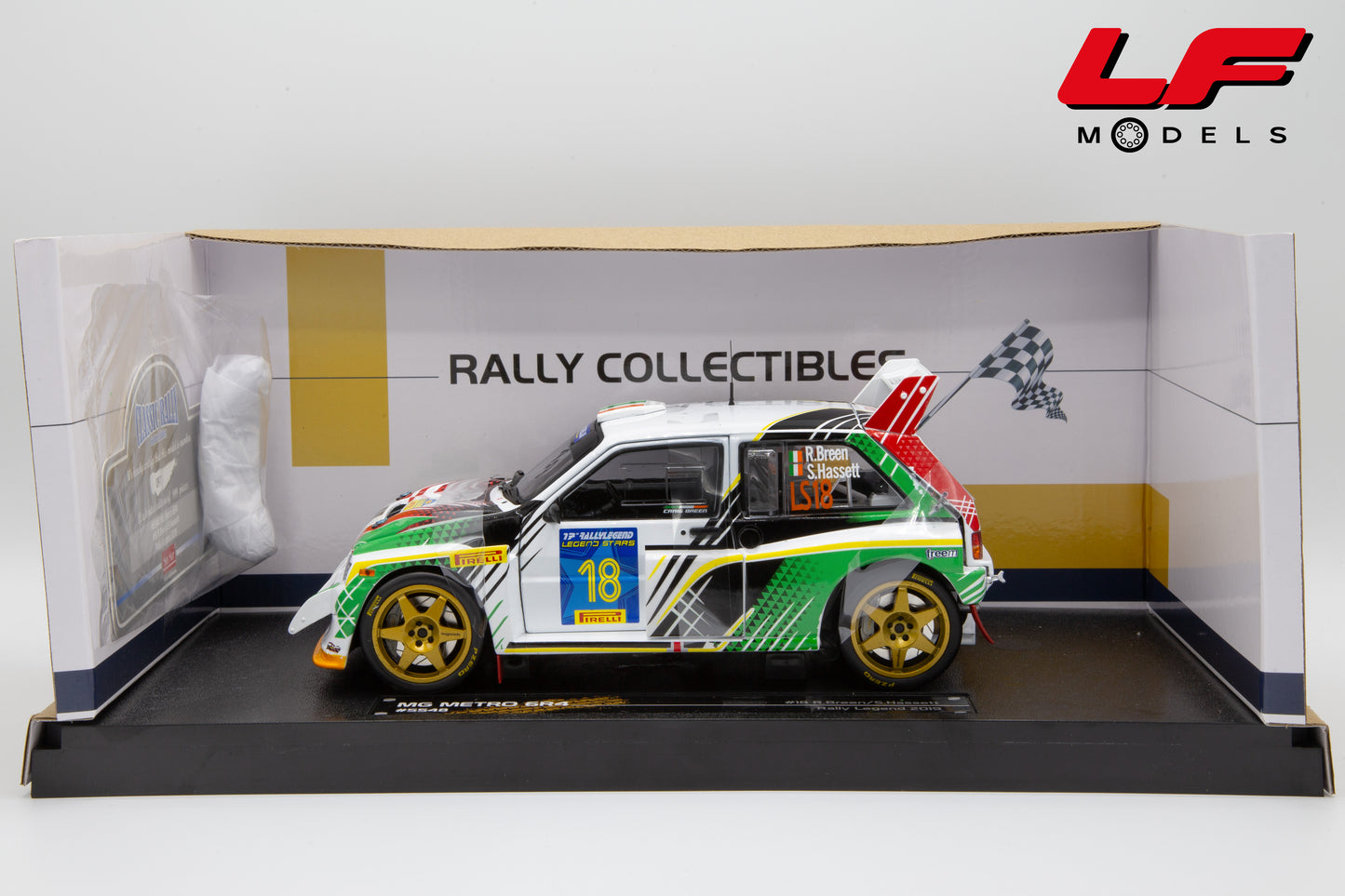 modellino mg metro 6r4 rally sunstar 1:18 scatola