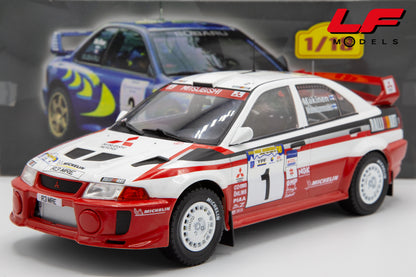 modellino mitsubishi lancer evo altaya 1:18 frontale