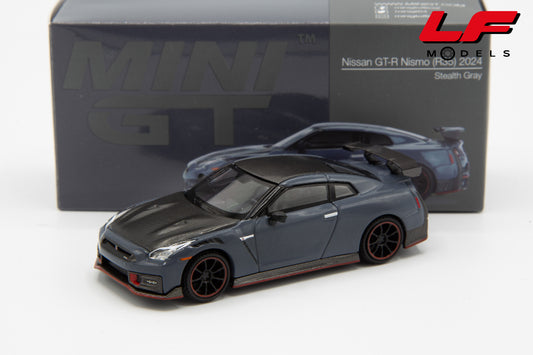 modellino nissan gtr r35 mini gt 1:64 frontale