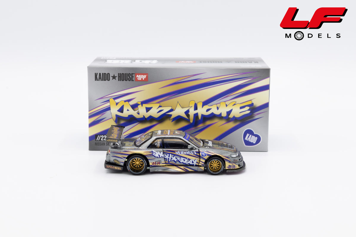 modellino nissan silvia s13 r kaido house mini gt 1:64 KHMG235 vista laterale