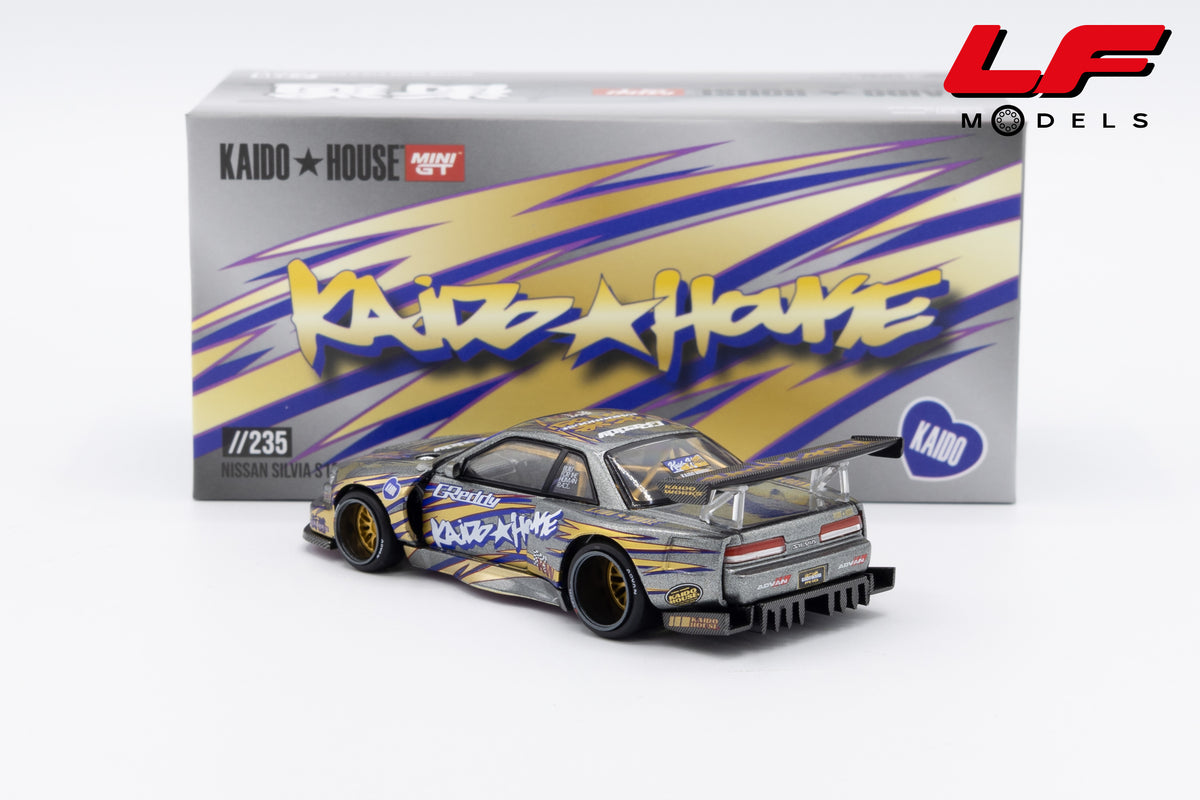 modellino nissan silvia s13 r kaido house mini gt 1:64 KHMG235 vista posteriore