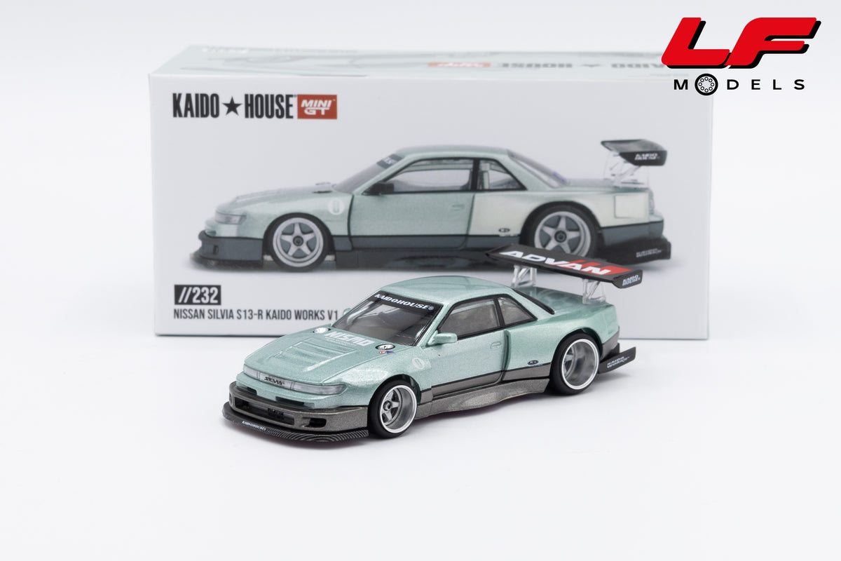 modellino nissan silvia kaido house mini gt 1:64 KHMG232 vista frontale