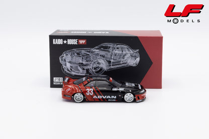 modellino nissan skyline gtr r33 kaido house mini gt 1:64 KHMG191 vista laterale