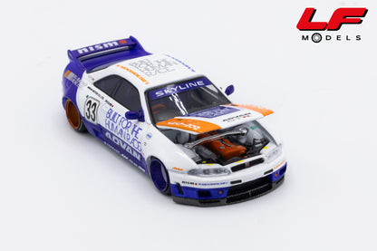 modellino nissan skyline gtr r33 kaido house mini gt 1:64 KHMG213 vista motore