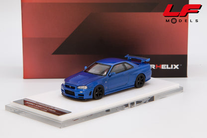 modellino nissan gtr r34 z tune motorhelix 1:64 M63416 vista frontale