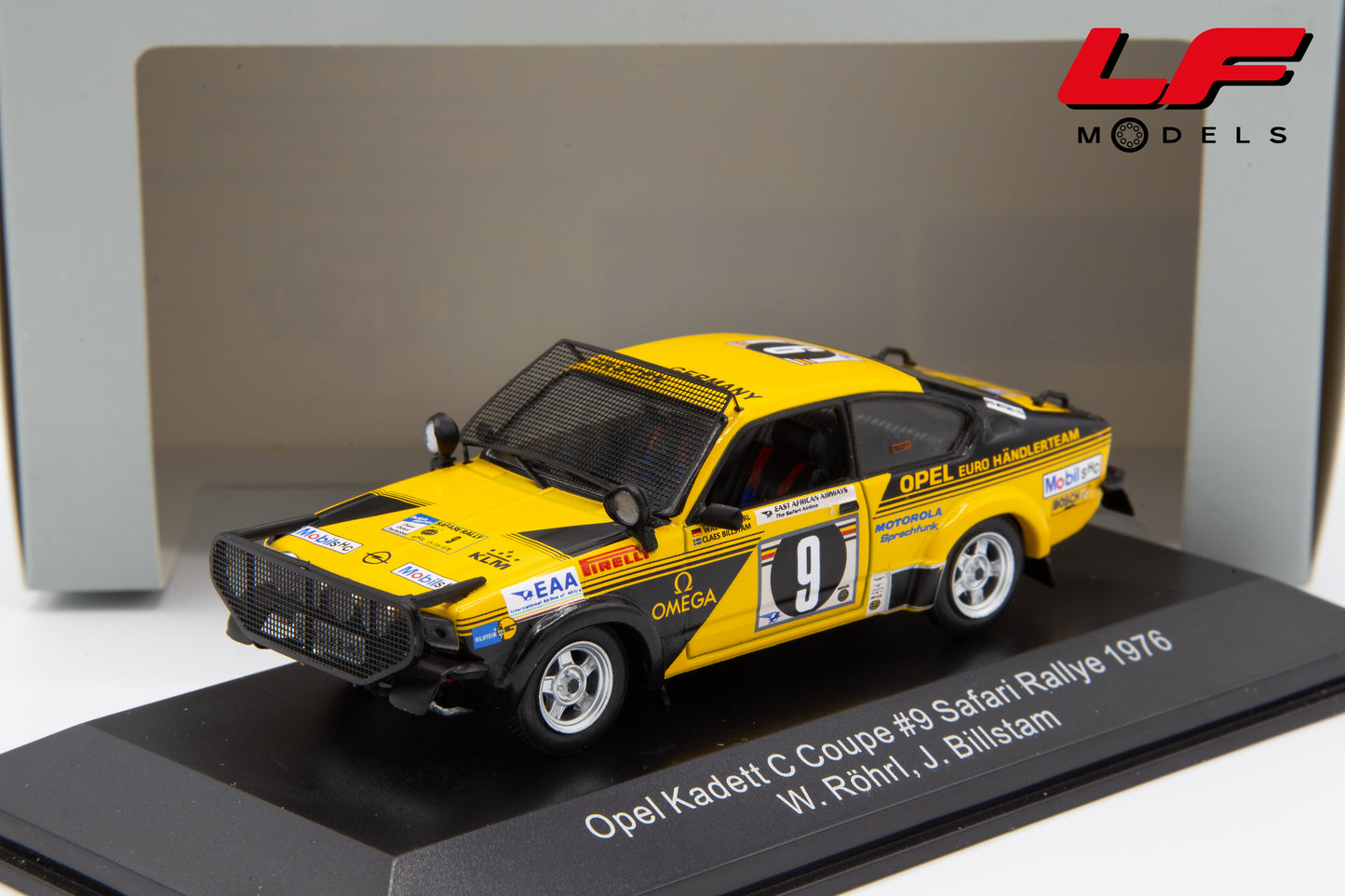 modellino opel kadet safari rally cmr 1:43 frontale