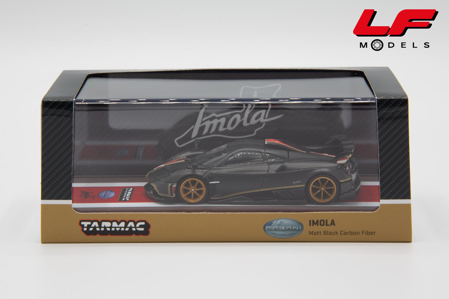 modellino pagani imola tarmac 1:64 scatola