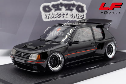 modellino peugeot 205 khyzyl ottomobile 1:18 OT1257 vista frontale