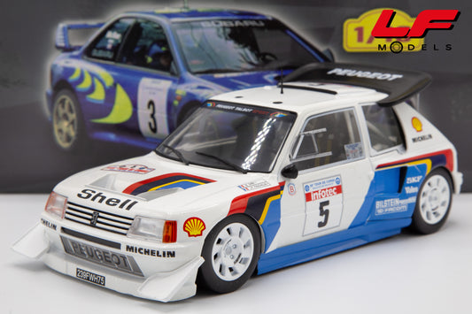 modellino peugeot 205 altaya 1:18 frontale