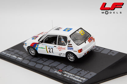 modellino peugeot 205 rally isola d'elba edicola 1:43 vista posteriore