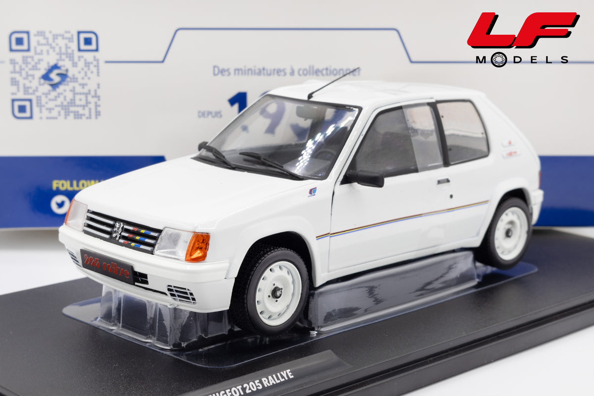 modellino peugeot 205 1.3 rally solido 1:18 1801701 vista frontale