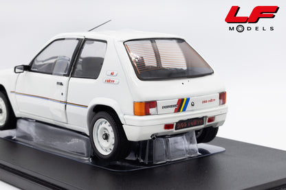 modellino peugeot 205 1.3 rally solido 1:18 1801701 vista posteriore