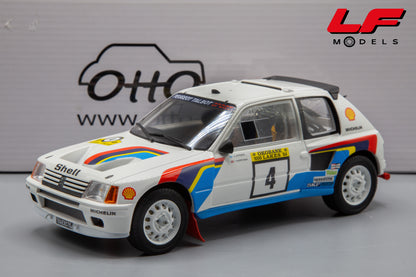 modellino peugeot 205 t16 ottomobile 1:18 frontale