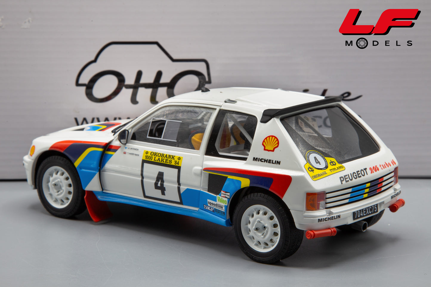 modellino peugeot 205 t16 ottomobile 1:18 posteriore
