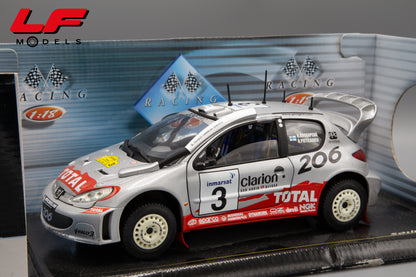 modellino peugeot 206 solido 1:18 frontale