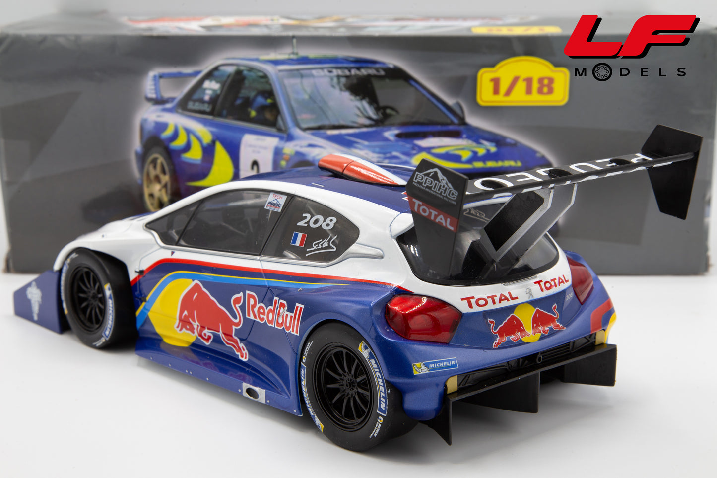 modellino peugeot 208 altaya 1:18 posteriore